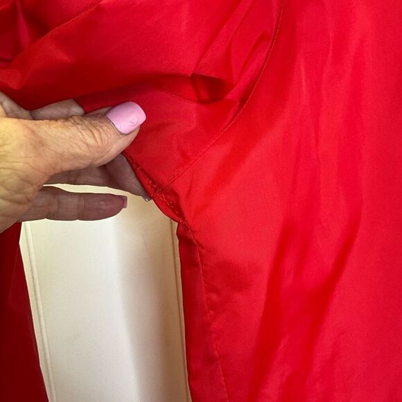 VTG 80s the Shop on Board Men’s Large Amsterdam Red Full Zip Jacket Windbreaker - Picture 6 of 11